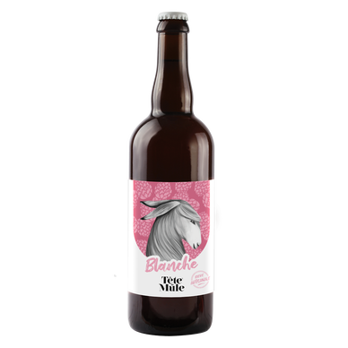Bière blanche TÊTE DE MULE, 5,6°, bouteille de 75cl