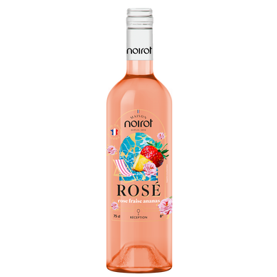 Boisson à base de vin rosé, Noirot rosé fraise ananas - 75cl
