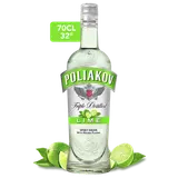 Boisson à base de vodka aromatisée citron vert, POLIAKOV lime, 32°, 70cl