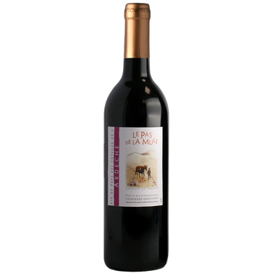 Vin rouge Côteaux de l Ardèche IGP "Le Pas de La Mûle", 75cl