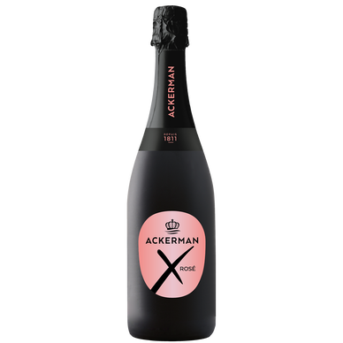 Vin mousseux brut rosé  "X Noir" ACKERMAN, 75cl