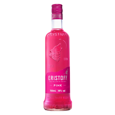 Boisson à base de vodka ERISTOFF Pink aux arômes de fraises 18° 70cl