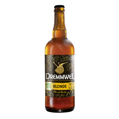 Bière blonde Dremmwel bio 5° - Bouteille 75cl consignée