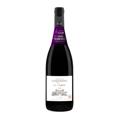 Vin Rouge CVT La Clape AOP rouge Château De Marmorières Le Bois FleuriHVE3 75cl