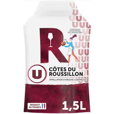 Vin rouge AOP Côtes de Roussillon Pouch 1,5L