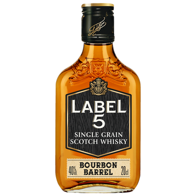 Scotch Whisky bourbon barrel LABEL 5 , 40°, 20cl s/blister