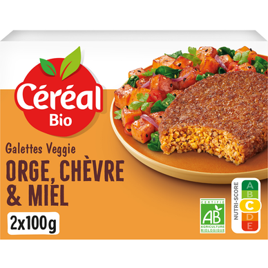 Galettes orge & boulghour au chèvre & miel CEREAL BIO 200g