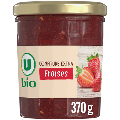 Confiture de fraises U BIO pot 370g