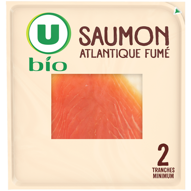 Saumon fumé Atlantique bio -  2 tranches, 60g