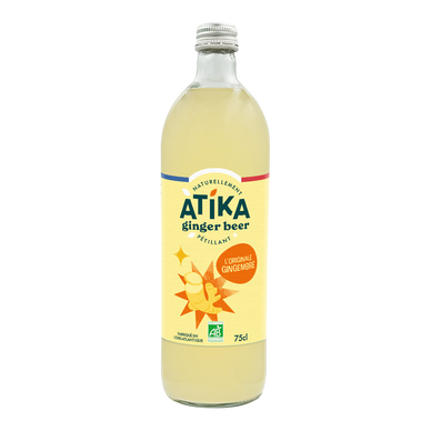 Ginger beer au gingembre bio ATIKA 75cl verre