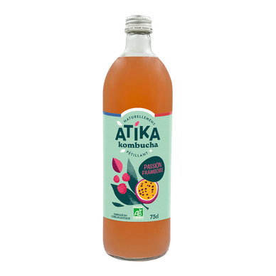 Kombucha passion framboise BIO ATIKA 75cl