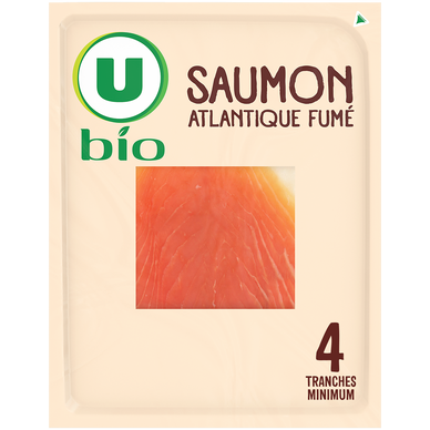 Saumon fumé  4 tranches, 120g