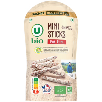 Mini sticks Pur Porc - 80g