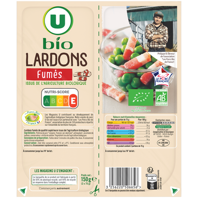 Lardons fumés - 2x75g