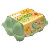 Oeufs frais BIO calibre moyen-gros GESLIN, boîte de 6