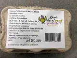 Oeufs bio X6 Categorie A. QUOI DE N'OEUF POULETTE ?