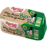 Beurre moulé demi-sel bio AGRILAIT - plaquette 250g