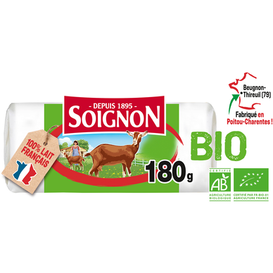 Fromage bûche de chèvre bio SOIGNON - 180g