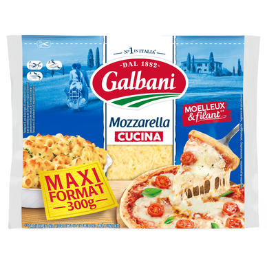 Mozzarella râpée spécial pizza GALBANI 300g