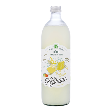 Kéfir d'eau et de fruits citron bio KEFIRADE 75cl