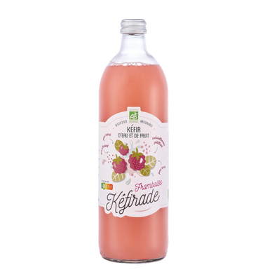 Kéfir d'eau et de fruits framboise bio L'ATELIER DU FERMENT 75cl