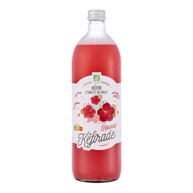 Kéfir d'eau et de fruits hibiscus bio L'ATELIER DU FERMENT 75cl