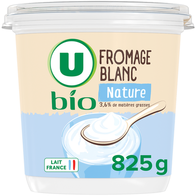 Fromage blanc nature lait de vache 3,6%mg - 825g