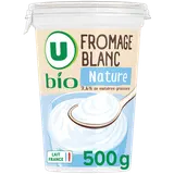 Fromage blanc frais nature lait pasteurisé, 500g