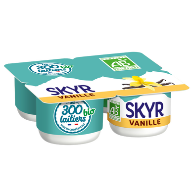 Skyr vanille LES 300 LAITIERS BIO 4x100g