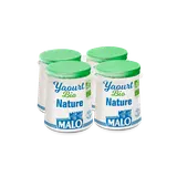 Yaourt nature bio MALO, 4x125g