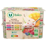 Yaourt brassé aux morceaux de fruits 12x125g
