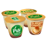 Flan bio nappé caramel VRAI, 4x125g