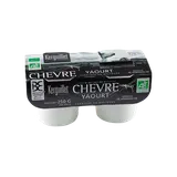 Yaourt au lait entier de chèvre nature bio KERGUILLET 2x125g