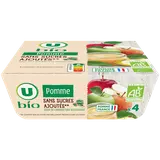 Purée de pomme sans sucres ajoutés  4X100g