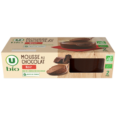 Mousse au chocolat noir  2x70g