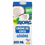 Crème coco légère bio BJORG, 200ml