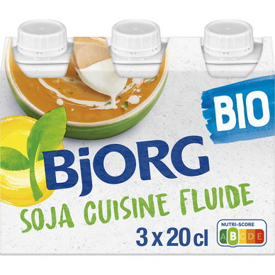 Soja Cuisine bio fluide BJORG - 3x200ml
