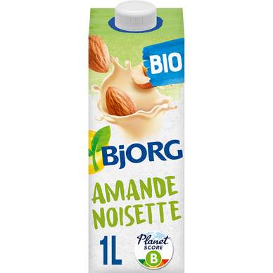 Boisson végétale lait d'Amande Noisette bio BJORG - brique 1l