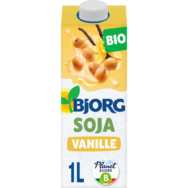 Boisson végétale Bio Soja Vanille BJORG - Brique 1L