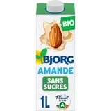 Boisson végétale lait d'Amande bio Sans sucres BJORG - brique 1l