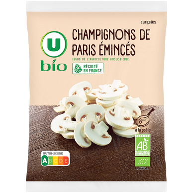 Champignons de Paris émincés surgelés  600g