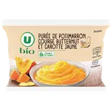 Purée de potimaron courge buttermut carotte surg  450g