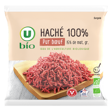 Haché pur boeuf surgelé  400g
