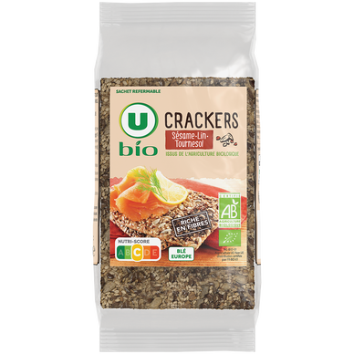 Crackers 3 graines  paquet de 200g