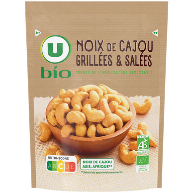 Noix de cajou grillées salées , paquet 100g