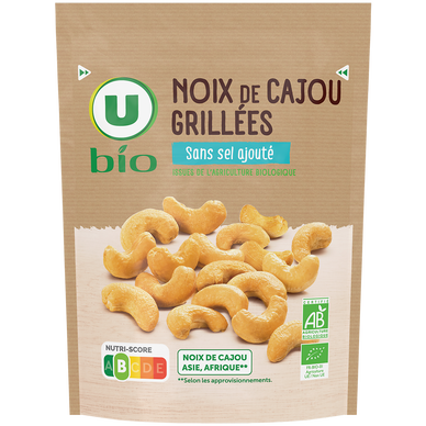 Noix de cajou grillées sans sel ajouté  sachet de 100g