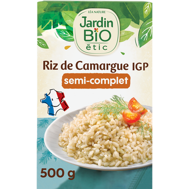 Riz de Camargue semi-complet bio JARDIN BIO 500g
