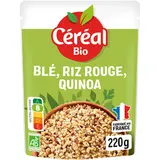Blé Riz rouge Quinoa  repas express CEREAL BIO  - 220g