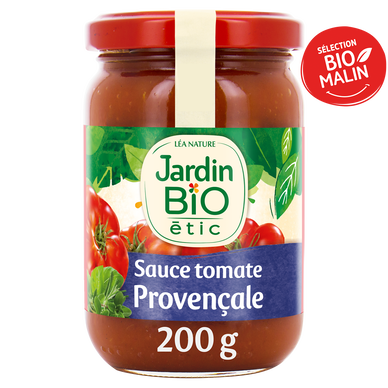 Sauce tomate à la provençale bio JARDIN BIO, bocal de 200g