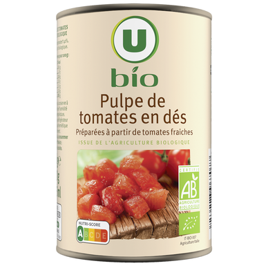 Pulpe de tomates en dés - Boîte 400g